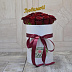 Фото Букет из 25 роз в шляпной коробке Red Paris